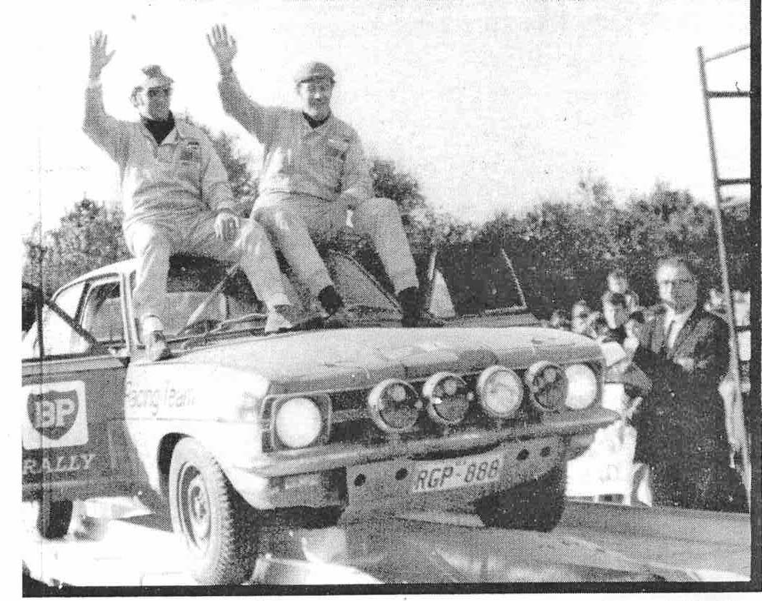 1971 BP Rally winners Stewart McLeod and Jack Lock.