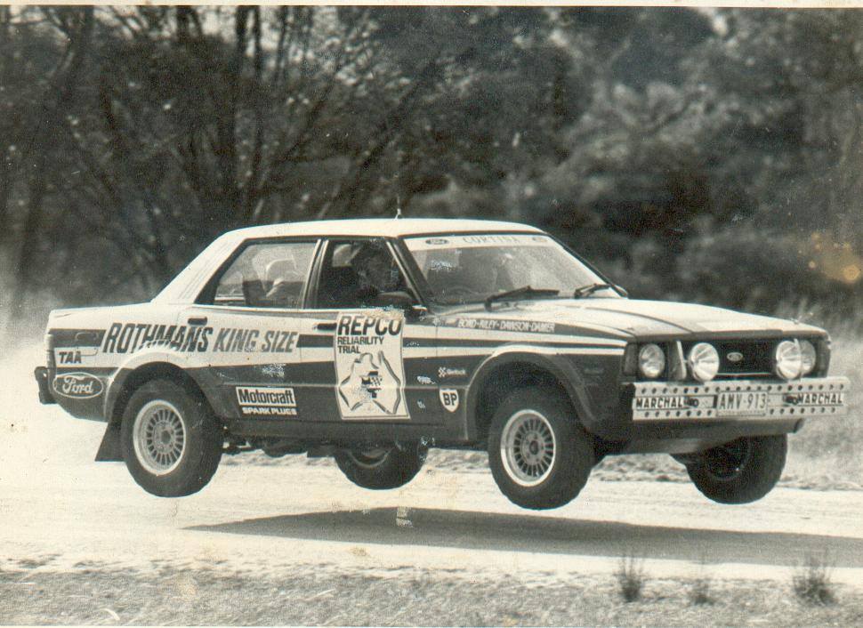 Bond/Riley/Dawson-Damer Cortina for the Repco Round Australia. Pic from Ford Australia.