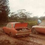 Martin-Martin-Byron Galant bogged alongside McKenzie - Birrell Honda